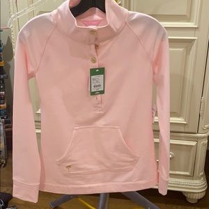 Lilly Pulitzer button popover light pink NWT
